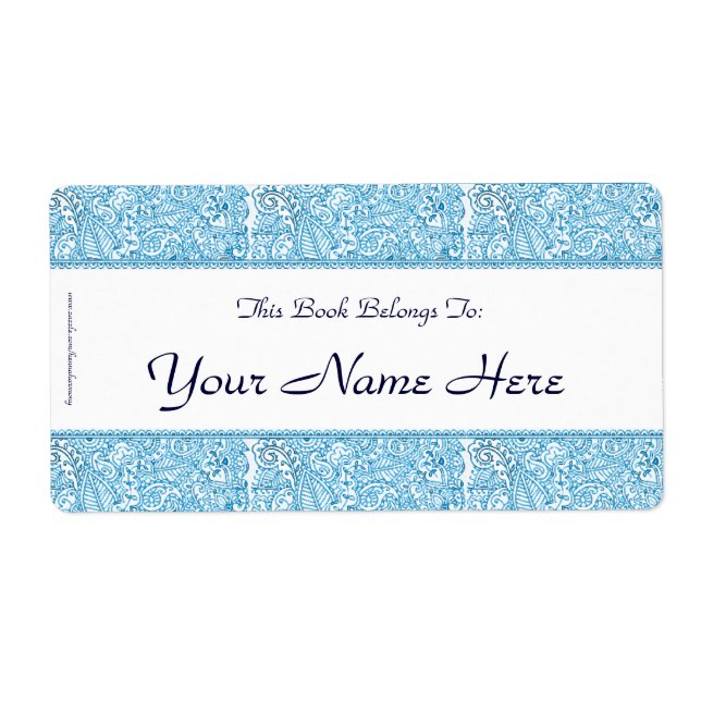 Paisley Passion - Blue (Henna) (Front)