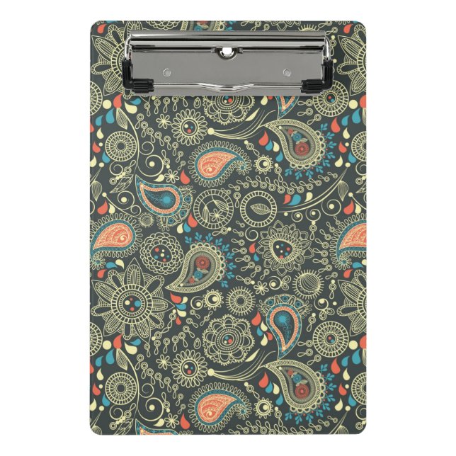 Paisley Pattern 3 Mini Clipboard (Front)