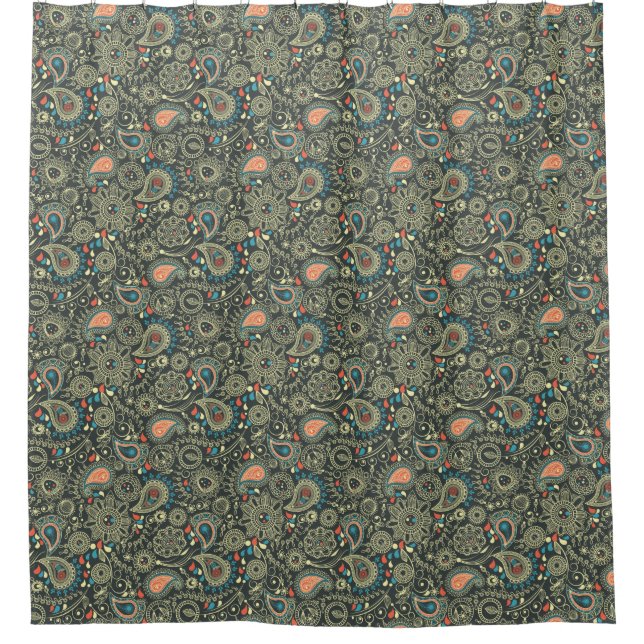 Paisley Pattern 3 Shower Curtain (Front)