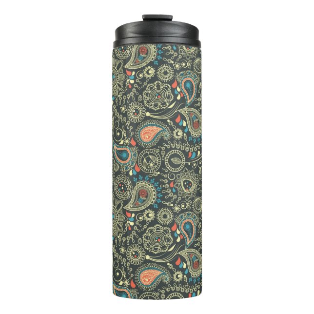 Paisley Pattern 3 Thermal Tumbler (Front)