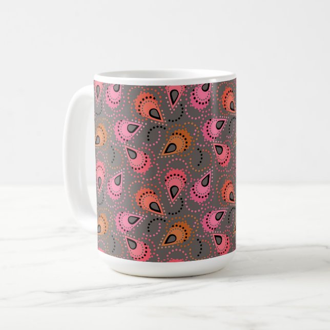 Paisley pattern. coffee mug (Front Left)