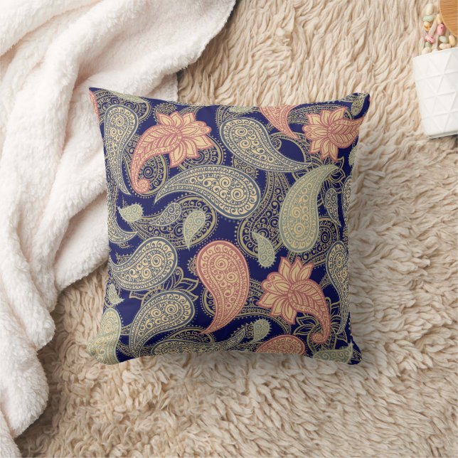 Paisley Pattern  Cushion (Blanket)