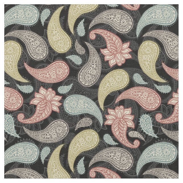 Paisley Pattern Fabric (Close Up)