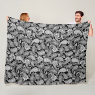 Paisley Pattern Fleece Blanket