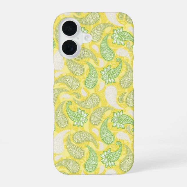Paisley Pattern  iPhone 16 Case (Back)