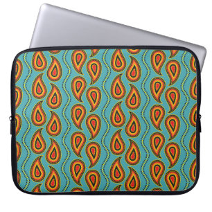 Paisley pattern,ornamental fabric texture indian s laptop sleeve