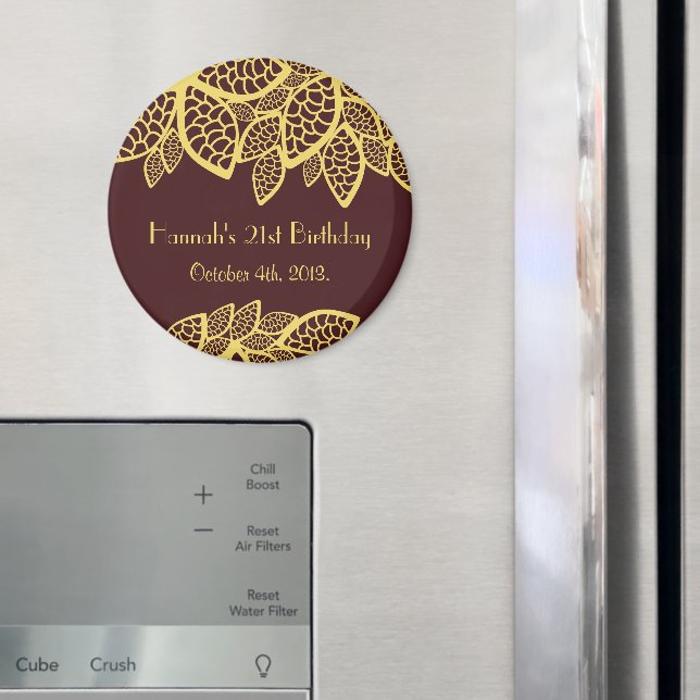 Paisley Pattern, Persian Paisley, Boteh, Birthday  Magnet (In Situ (Fridge))