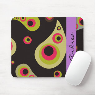 Paisley Pattern, Persian Paisley, Boteh, Your Name Mouse Pad