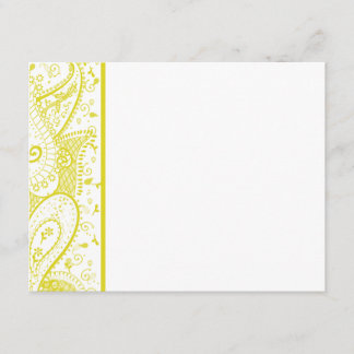 Paisley Pattern RSVP Card