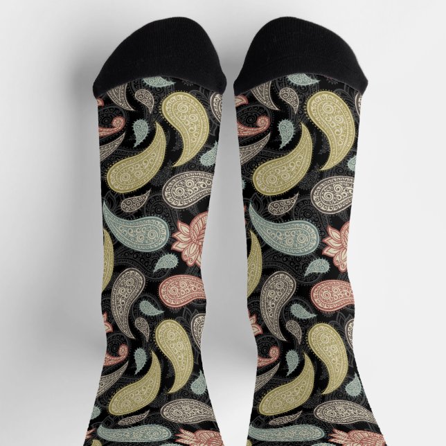 Paisley Pattern  Socks (Top)