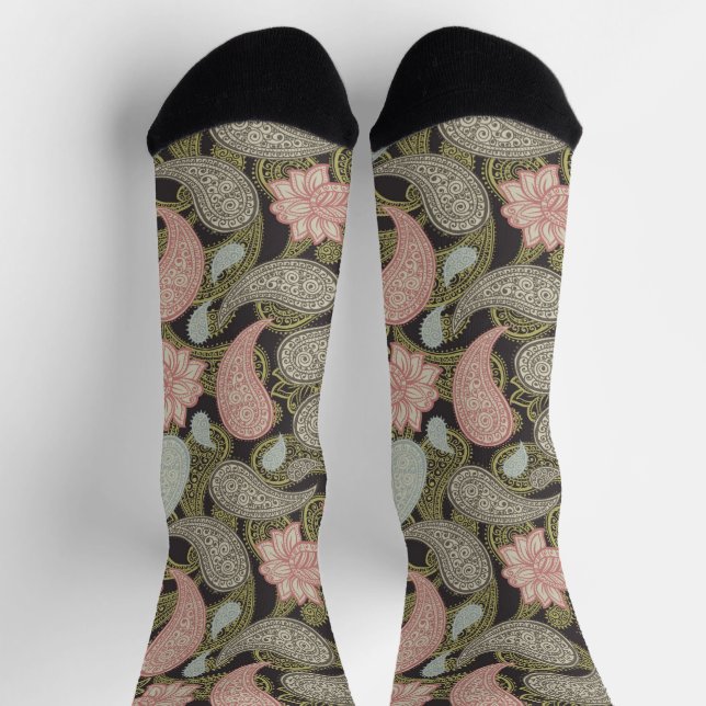 Paisley Pattern  Socks (Top)
