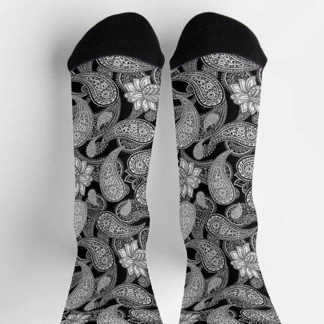 Paisley Pattern  Socks (Top)