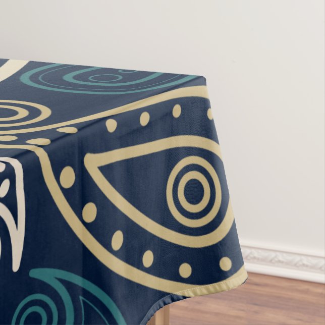 Paisley Pattern Tablecloth (In Situ)