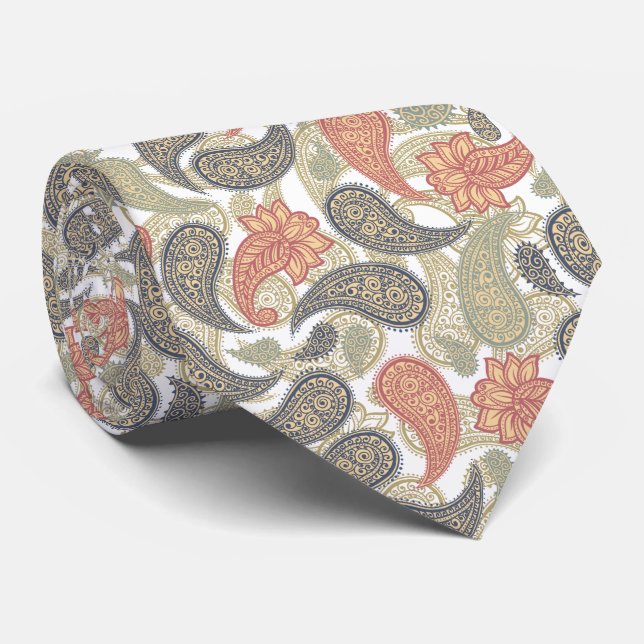 Paisley Pattern  Tie (Rolled)