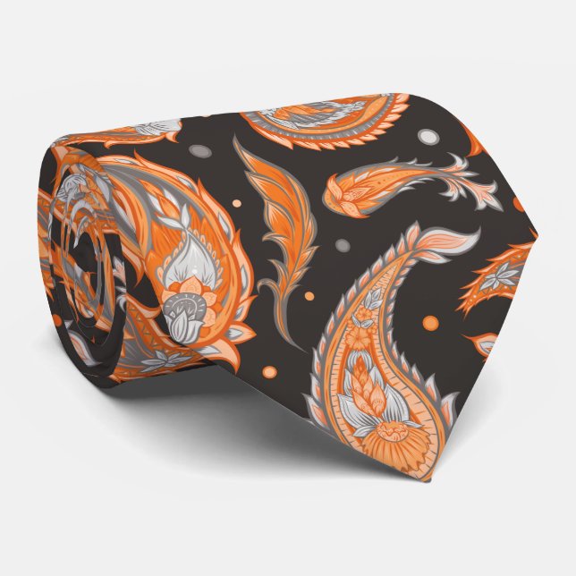 Paisley pattern   tie (Rolled)