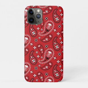 Paisley Pattern with Red Background-23214 Case-Mate iPhone Case
