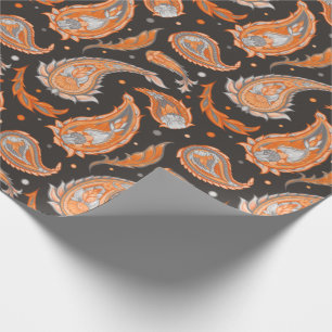Paisley pattern  wrapping paper