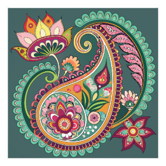 Paisley Patterning Photo Print