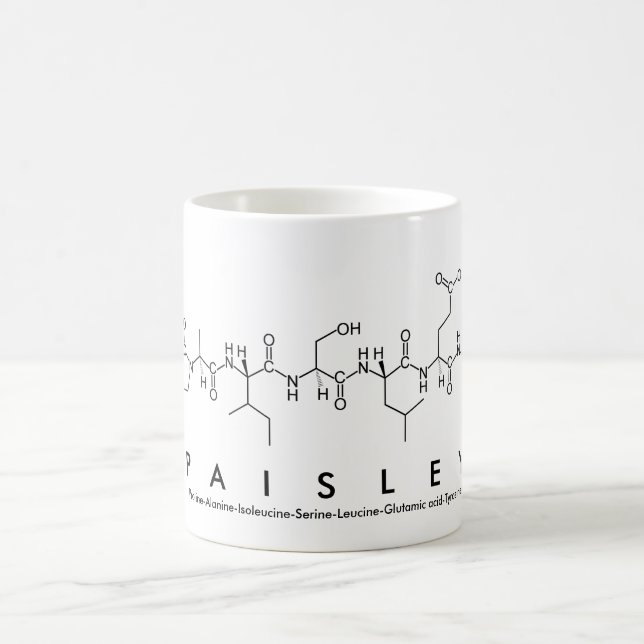 Paisley peptide name mug (Center)