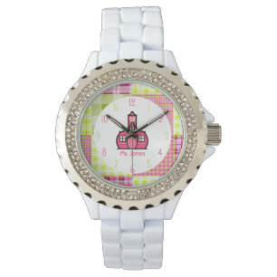Paisley & Pink Schoolhouse Teacher Watch