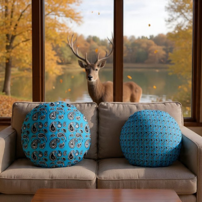 Paisley Playa Round Cushion (Creator Uploaded)