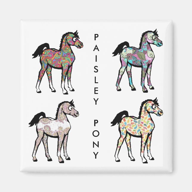 Paisley Pony Magnets (Front)