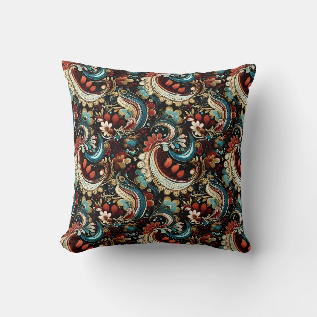 Paisley Print Cushion (Front)