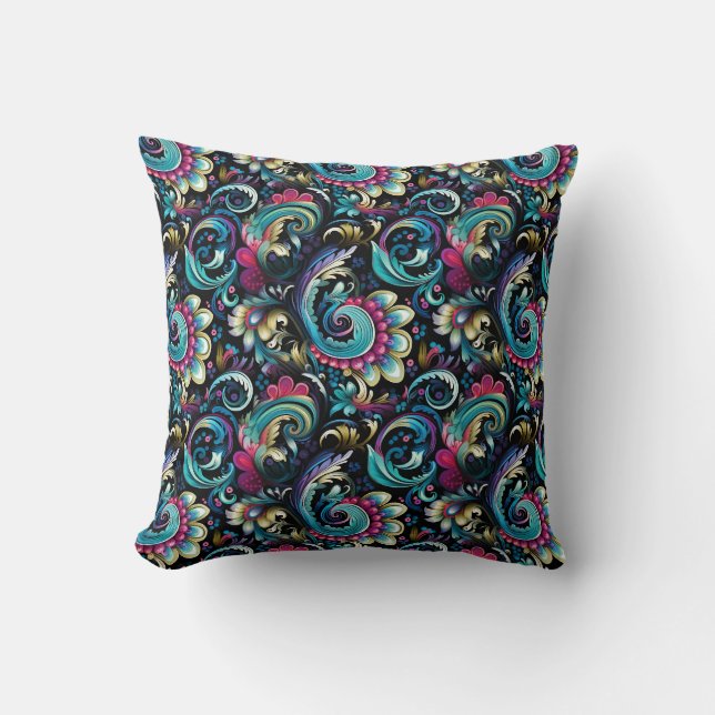 Paisley Print Cushion (Front)