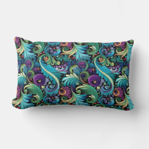 Paisley Print Lumbar Cushion