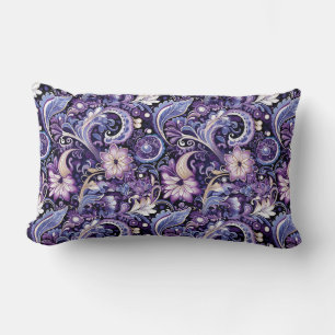 Paisley Print Lumbar Cushion