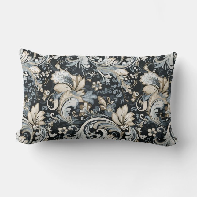 Paisley Print Lumbar Cushion (Front)