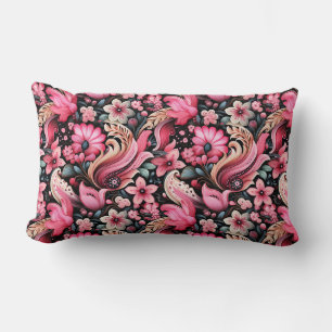 Paisley Print Lumbar Cushion
