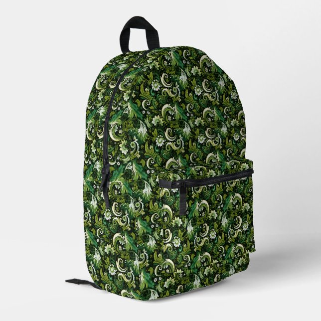 Paisley  printed backpack (Back Corner Left)