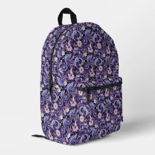 Paisley printed backpack