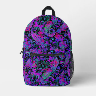 Paisley Psychedelic Printed Backpack