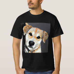 Paisley Pup Painting  T-Shirt