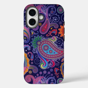 Paisley Purple Pink iPhone 16 Case