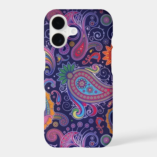Paisley Purple pink iPhone Case (Back)