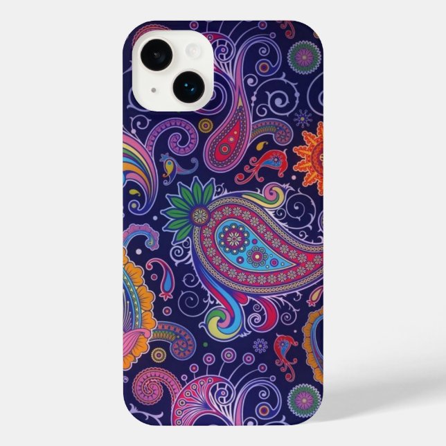 Paisley Purple pink iPhone Case (Back)