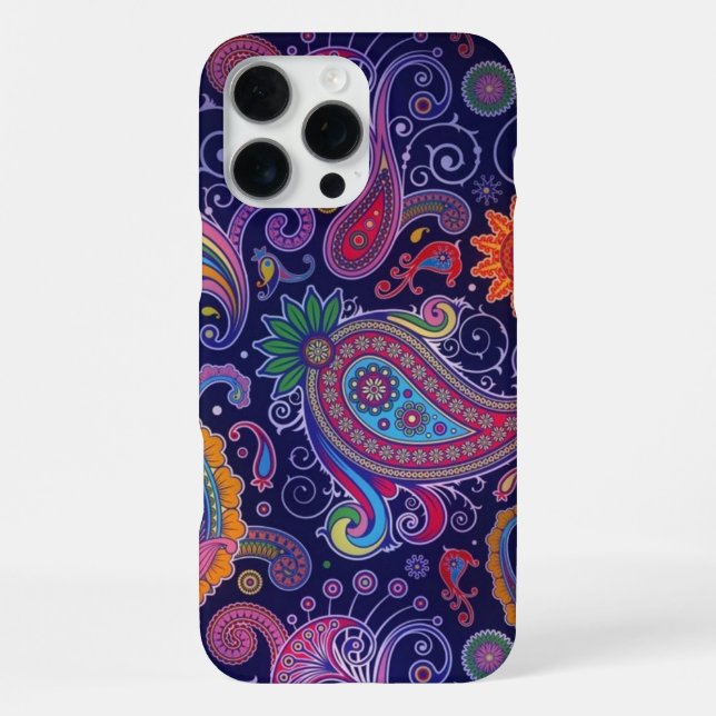 Paisley Purple Pink iPhone Case (Back)