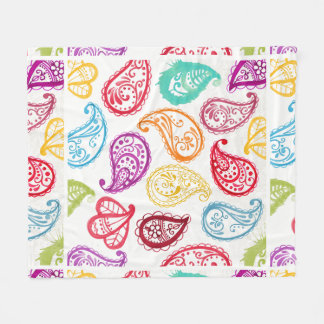 Paisley Rainbow Art Personalise Destiny Destiny'S Fleece Blanket