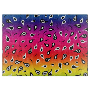 Paisley Rainbow Cutting Board