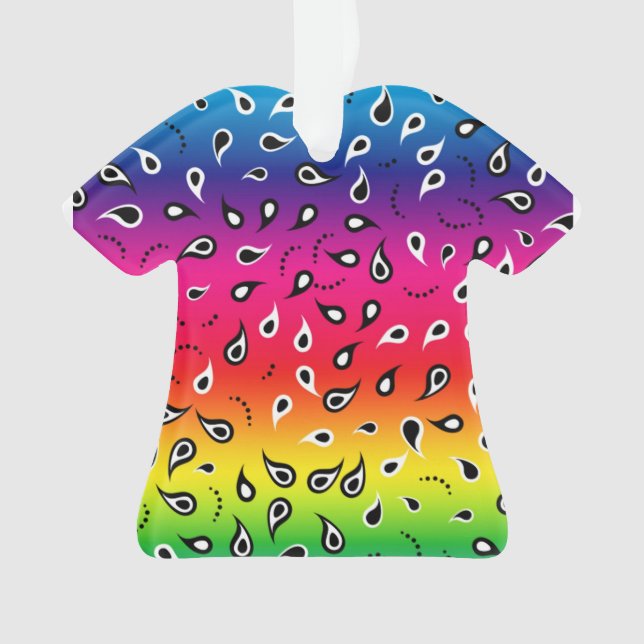 Paisley Rainbow Ornament (Front)