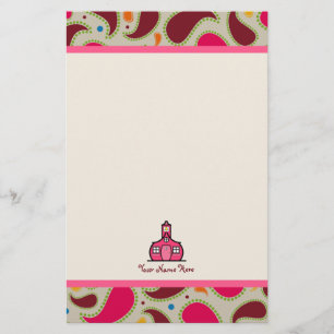 Paisley & Schoolhouse Personalised Teacher Stationery