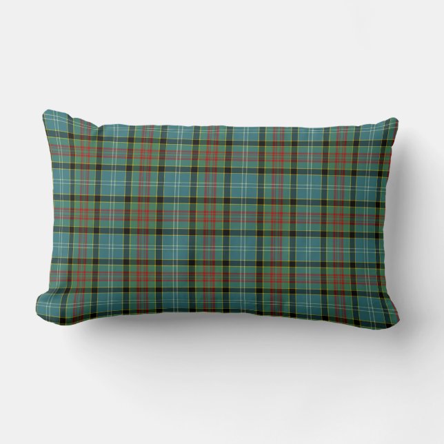 Paisley Scotland District Tartan Lumbar Cushion (Front)