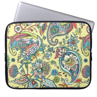 Paisley seamless pattern based on the traditional  laptop sleeve
