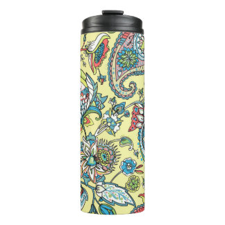 Paisley seamless pattern based on the traditional  thermal tumbler