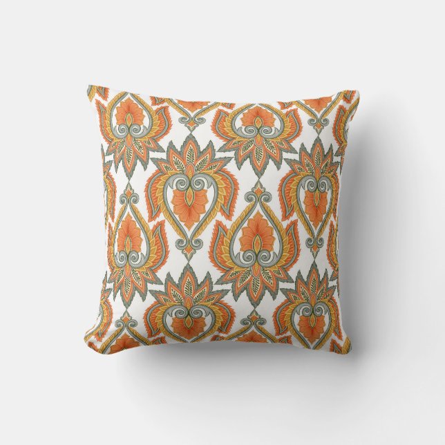 Paisley Seamless Pattern Cushion (Front)