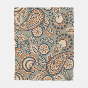 Paisley seamless vintage pattern. Vintage backgrou Fleece Blanket