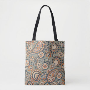 Paisley seamless vintage pattern. Vintage backgrou Tote Bag
